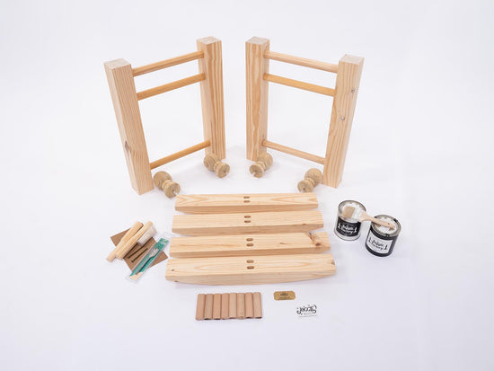A DIY kit to build a joggling board by The Joggle Factory.