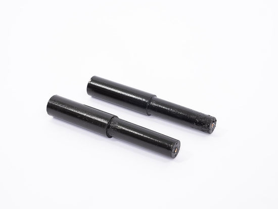 A set of pins for a joggling board made by The Joggle Factory.