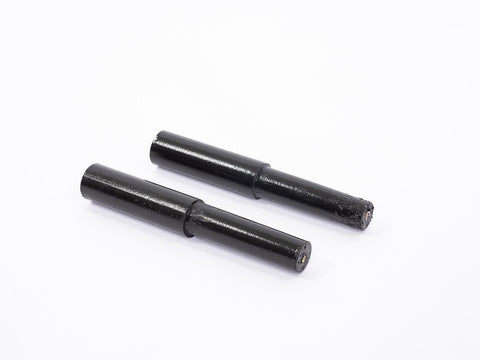 A set of pins for a joggling board made by The Joggle Factory.
